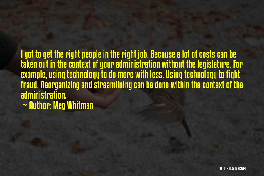 Streamlining Quotes By Meg Whitman
