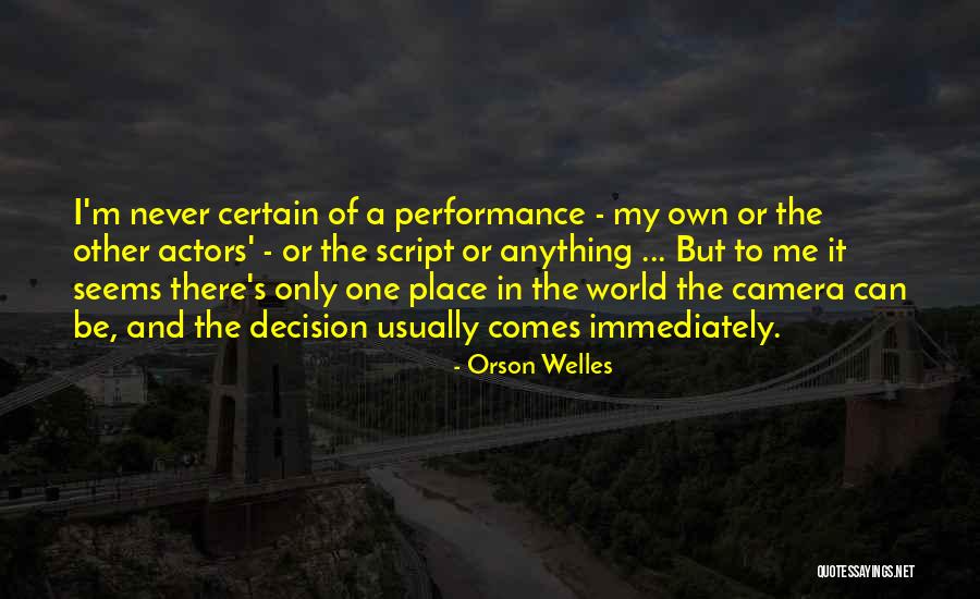 Streben Nach Quotes By Orson Welles