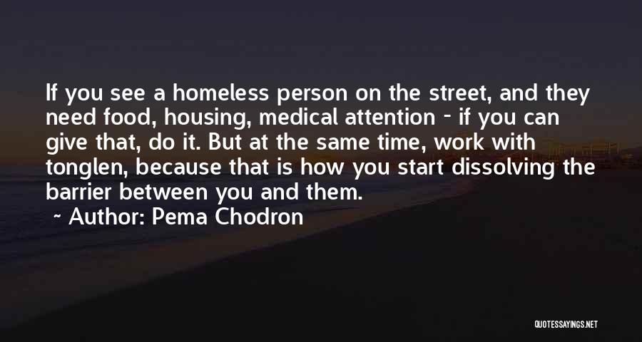 Street Food Quotes By Pema Chodron