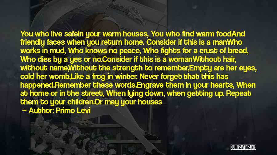 Street Food Quotes By Primo Levi
