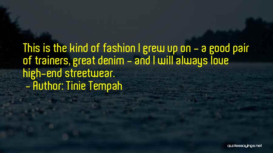 Streetwear Fashion Quotes By Tinie Tempah