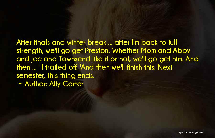 Strength After Break Up Quotes By Ally Carter