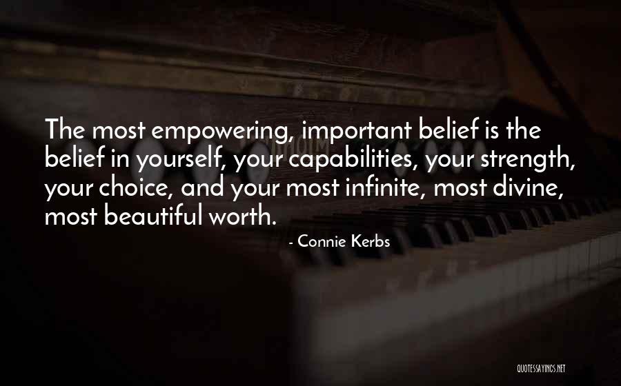 Strength And Beauty Quotes By Connie Kerbs