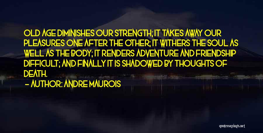 Strength And Friendship Quotes By Andre Maurois