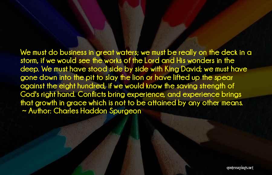 Strength And Growth Quotes By Charles Haddon Spurgeon