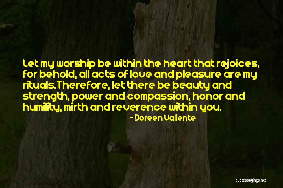 Strength And Honor Quotes By Doreen Valiente Strength And Honor Quotes By Doreen Valiente