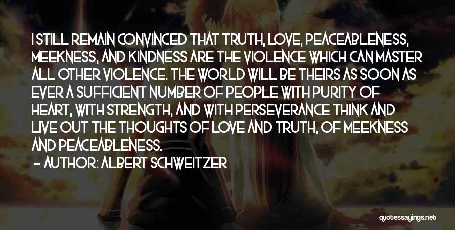 Strength And Perseverance Quotes By Albert Schweitzer