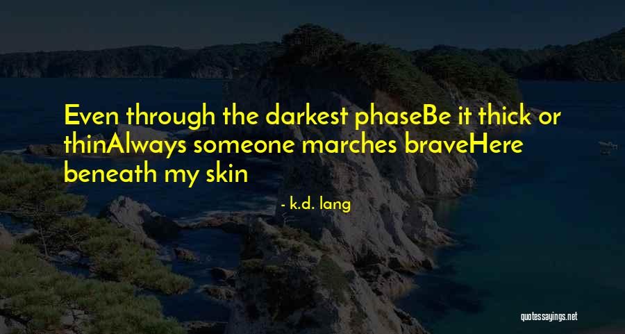 Strength And Persistence Quotes By K.d. Lang