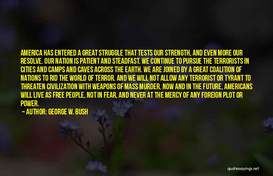 Strength And Resolve Quotes By George W. Bush