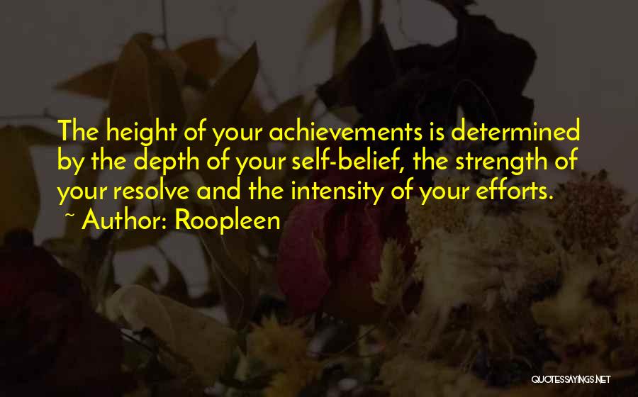 Strength And Resolve Quotes By Roopleen