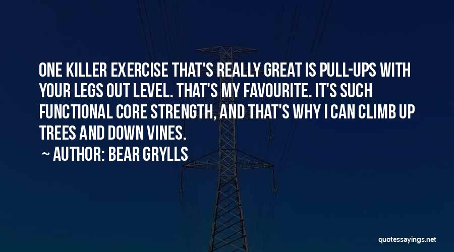 Strength And Trees Quotes By Bear Grylls