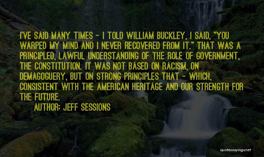 Strength Based Quotes By Jeff Sessions