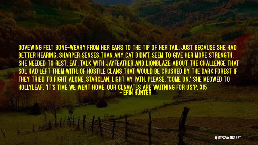 Strength For Her Quotes By Erin Hunter Strength For Her Quotes By Erin Hunter