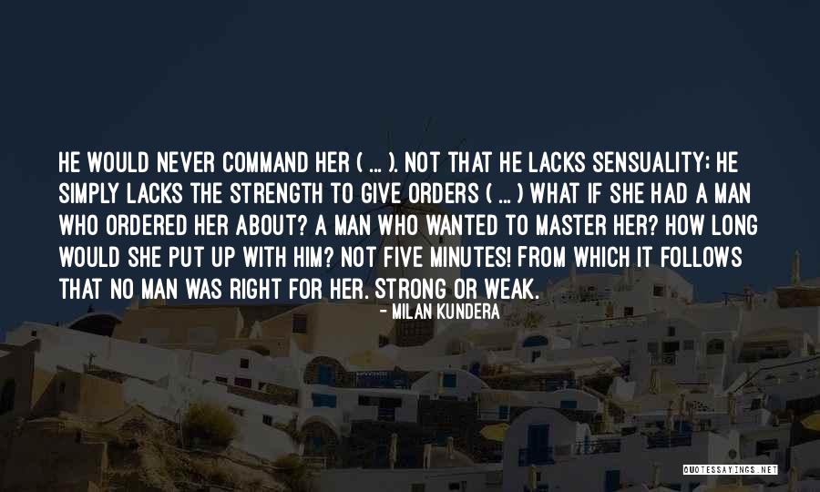 Strength For Her Quotes By Milan Kundera Strength For Her Quotes By Milan Kundera