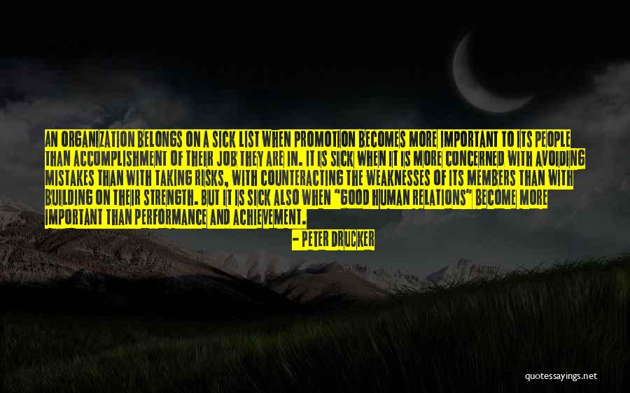 Strength For The Sick Quotes By Peter Drucker