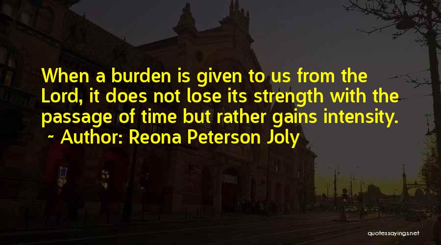 Strength From The Lord Quotes By Reona Peterson Joly