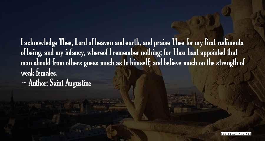 Strength From The Lord Quotes By Saint Augustine