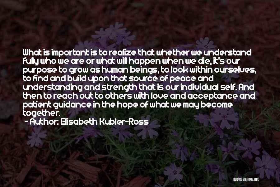 Strength Hope And Love Quotes By Elisabeth Kubler-Ross