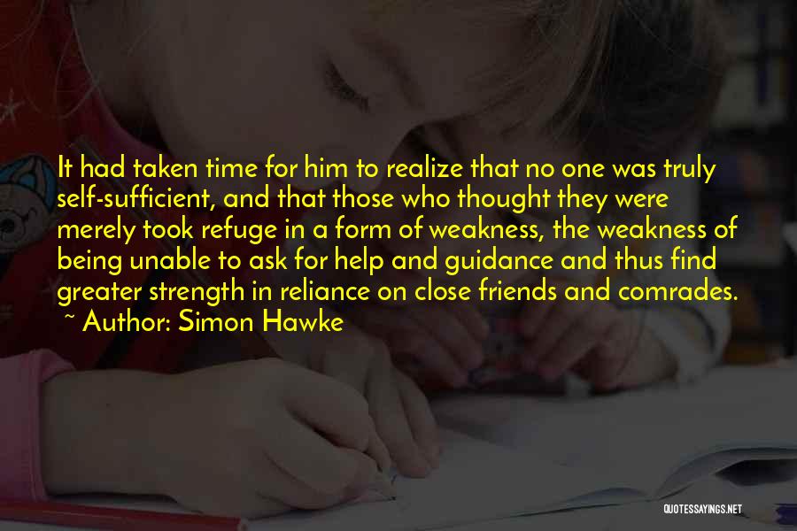 Strength Of Teamwork Quotes By Simon Hawke