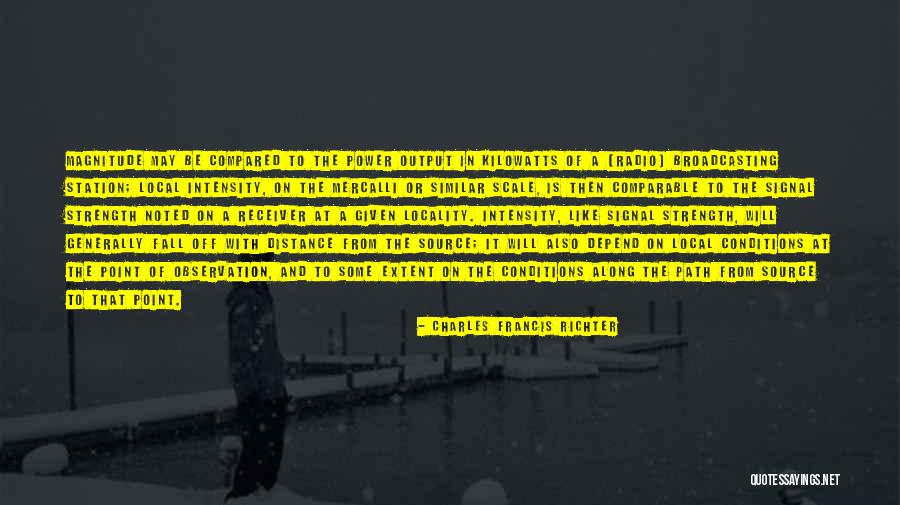Strength Then Power Quotes By Charles Francis Richter Strength Then Power Quotes By Charles Francis Richter