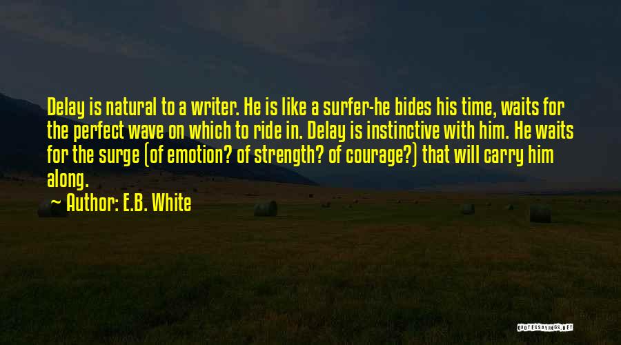 Strength To Carry On Quotes By E.B. White