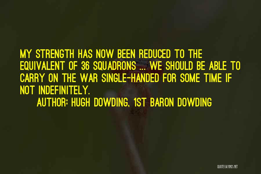Strength To Carry On Quotes By Hugh Dowding, 1st Baron Dowding