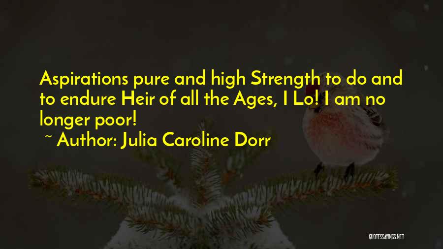 Strength To Endure Quotes By Julia Caroline Dorr