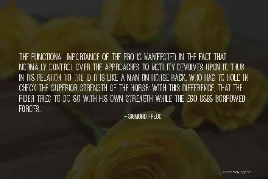 Strength To Hold On Quotes By Sigmund Freud