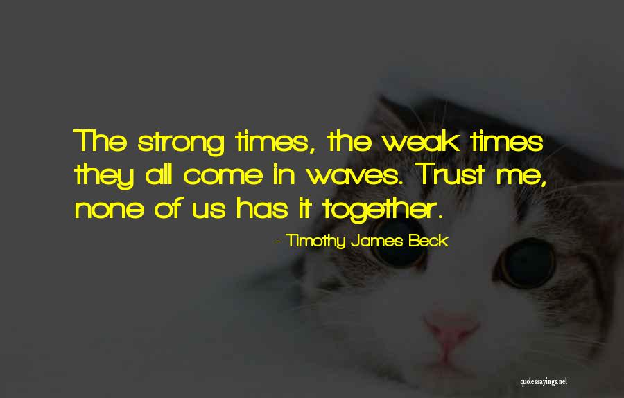Strength Together Quotes By Timothy James Beck Strength Together Quotes By Timothy James Beck