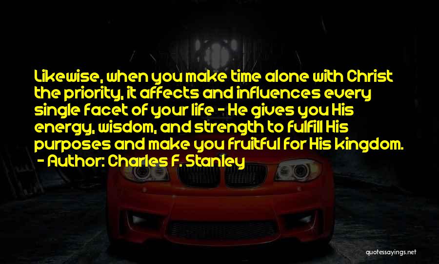 Strength When Alone Quotes By Charles F. Stanley