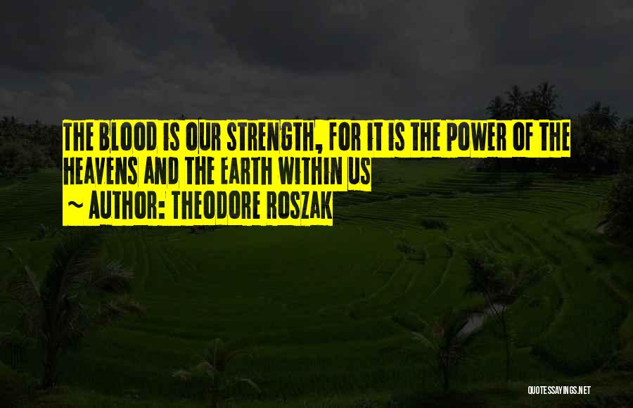 Strength Within Us Quotes By Theodore Roszak