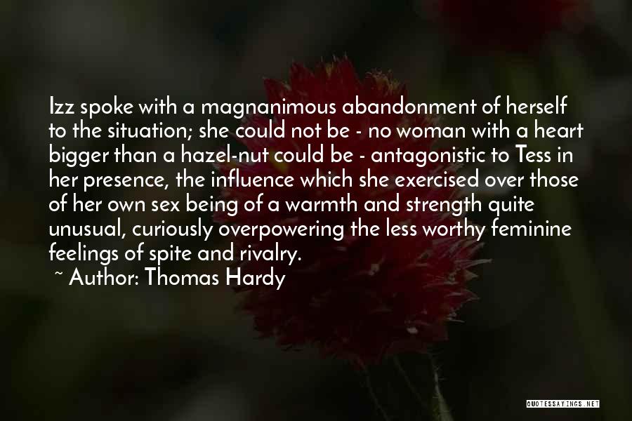 Strength Woman Quotes By Thomas Hardy