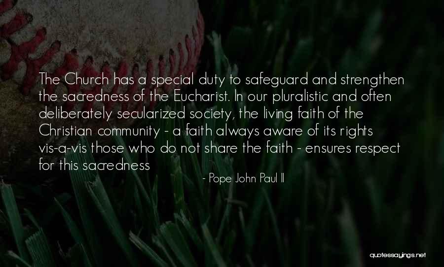 Strengthen Quotes By Pope John Paul II Strengthen Quotes By Pope John Paul II