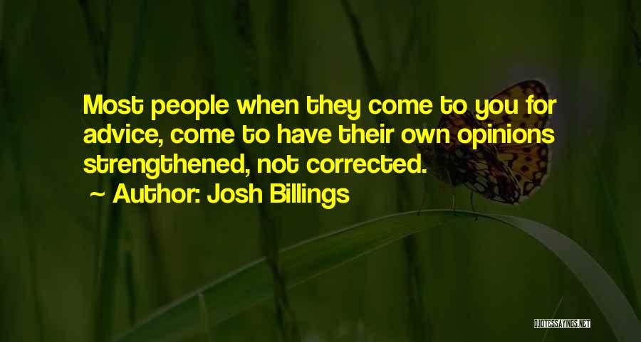 Strengthened Quotes By Josh Billings