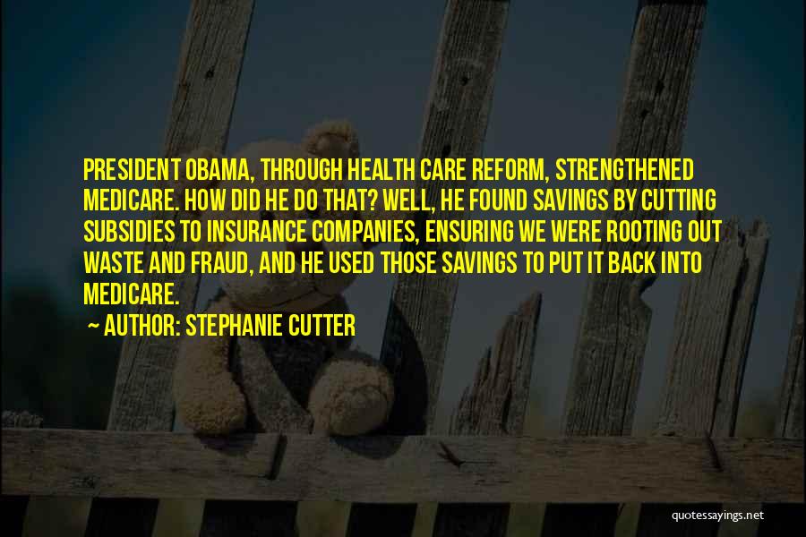 Strengthened Quotes By Stephanie Cutter