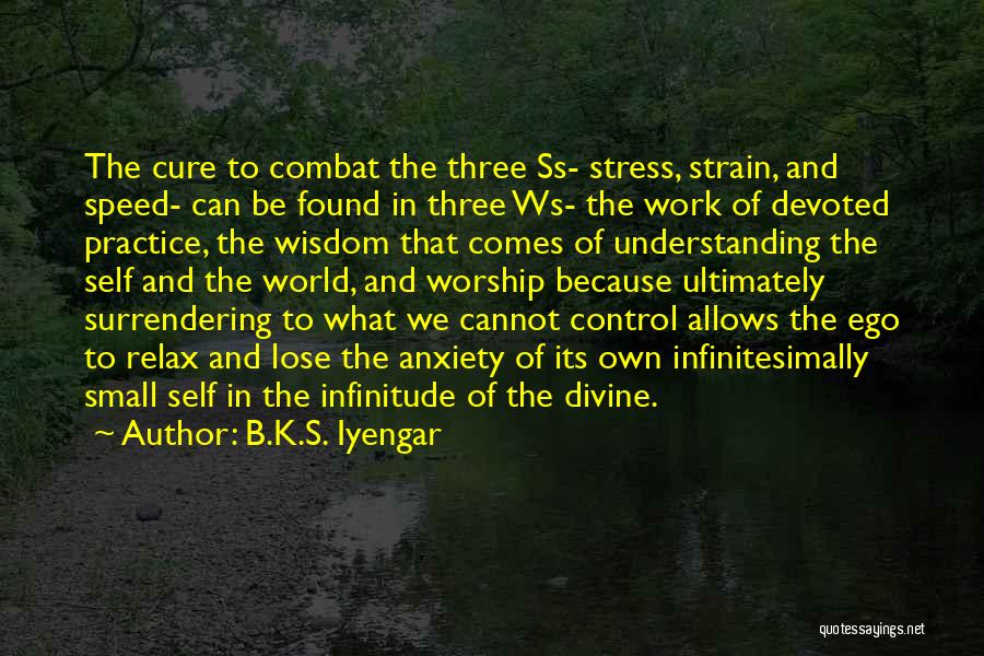 Stress And Anxiety Quotes By B.K.S. Iyengar