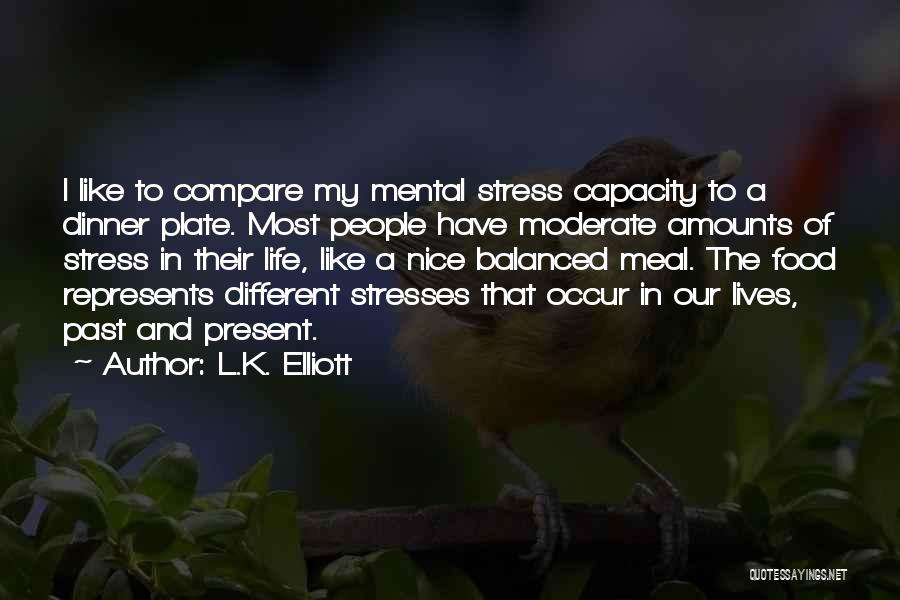 Stress And Food Quotes By L.K. Elliott