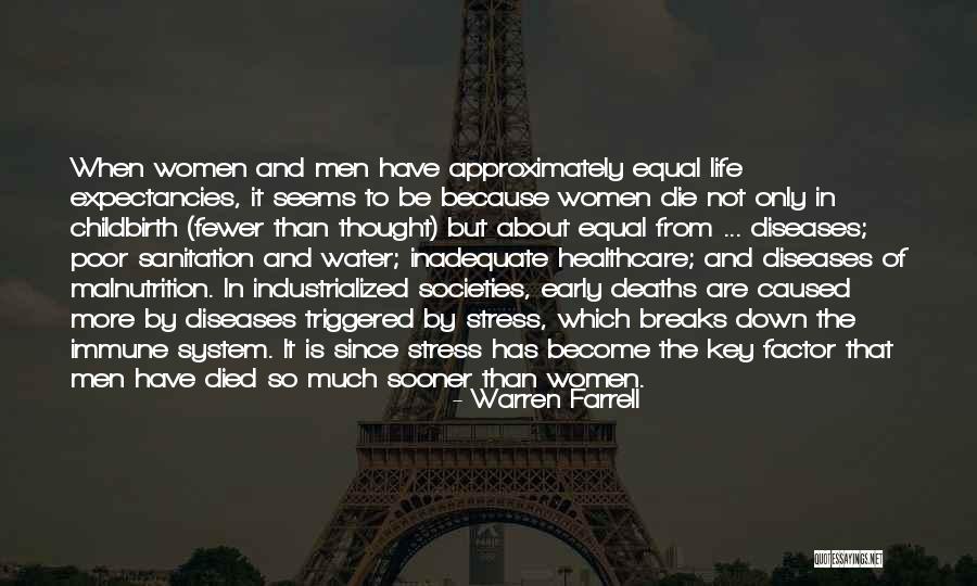 Stress And Immune System Quotes By Warren Farrell Stress And Immune System Quotes By Warren Farrell