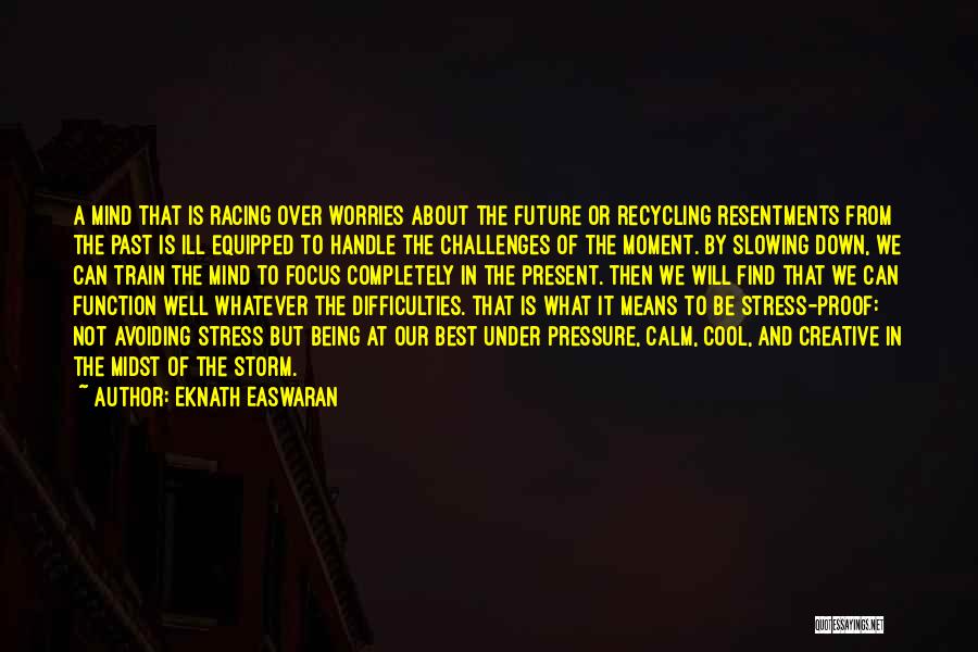 Stress And Pressure Quotes By Eknath Easwaran