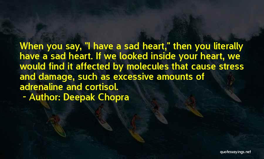Stress And Sad Quotes By Deepak Chopra