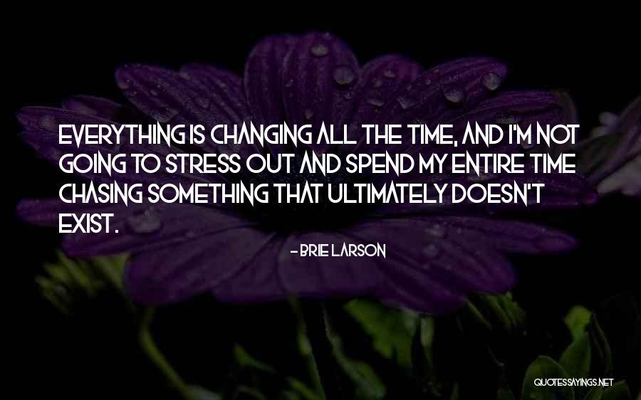 Stress And Time Quotes By Brie Larson Stress And Time Quotes By Brie Larson