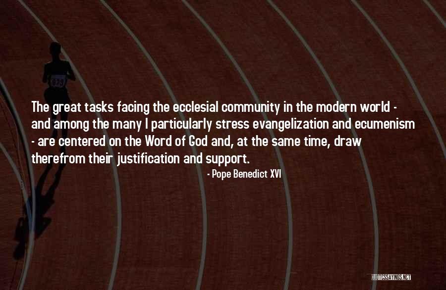 Stress And Time Quotes By Pope Benedict XVI Stress And Time Quotes By Pope Benedict XVI