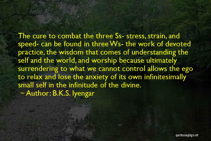 Stress And Work Quotes By B.K.S. Iyengar
