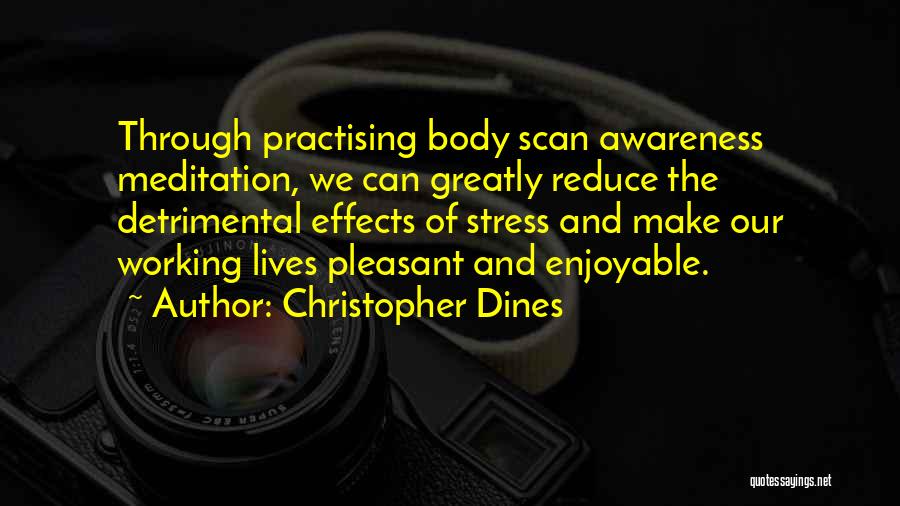 Stress And Working Out Quotes By Christopher Dines