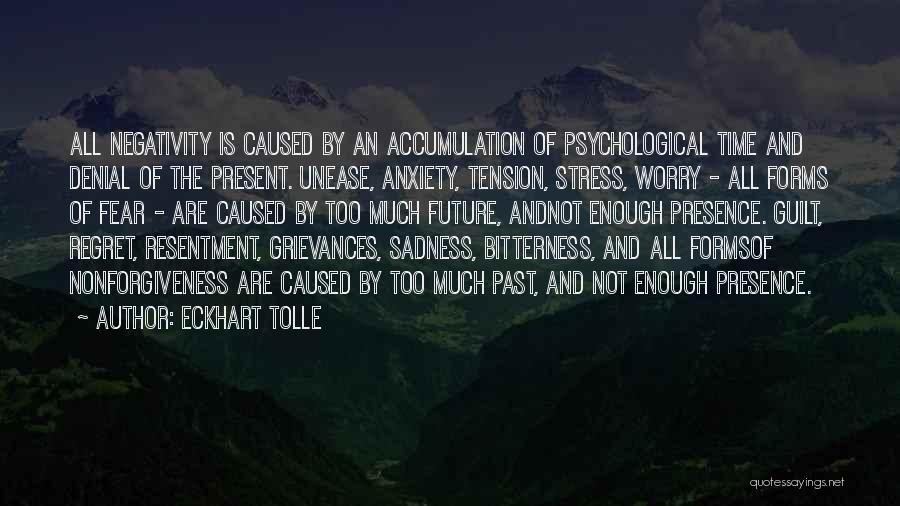 Stress And Worry Quotes By Eckhart Tolle