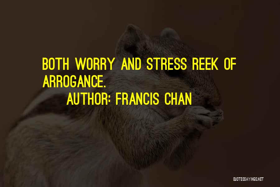 Stress And Worry Quotes By Francis Chan
