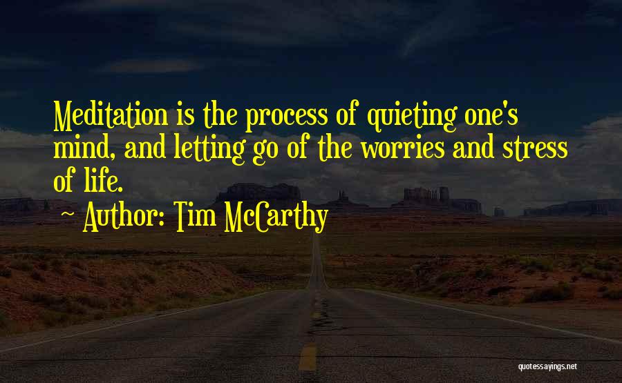 Stress And Worry Quotes By Tim McCarthy