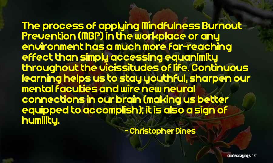 Stress At Workplace Quotes By Christopher Dines