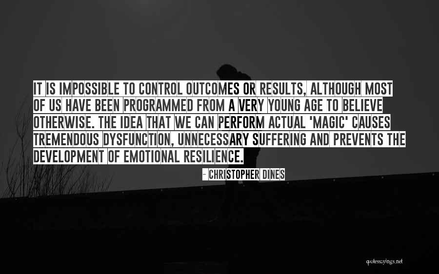 Stress Causes Quotes By Christopher Dines