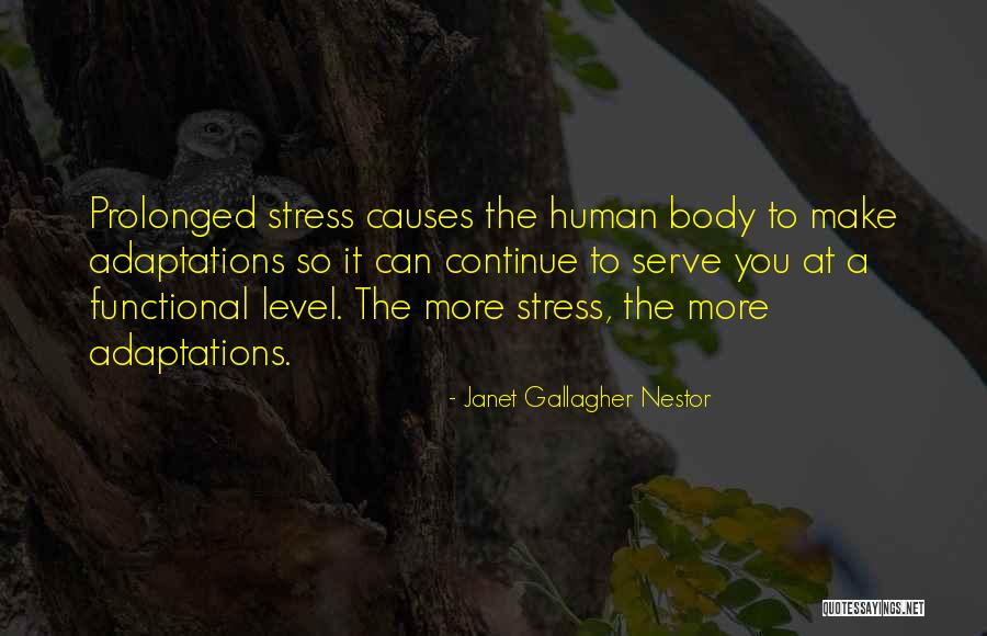 Stress Causes Quotes By Janet Gallagher Nestor